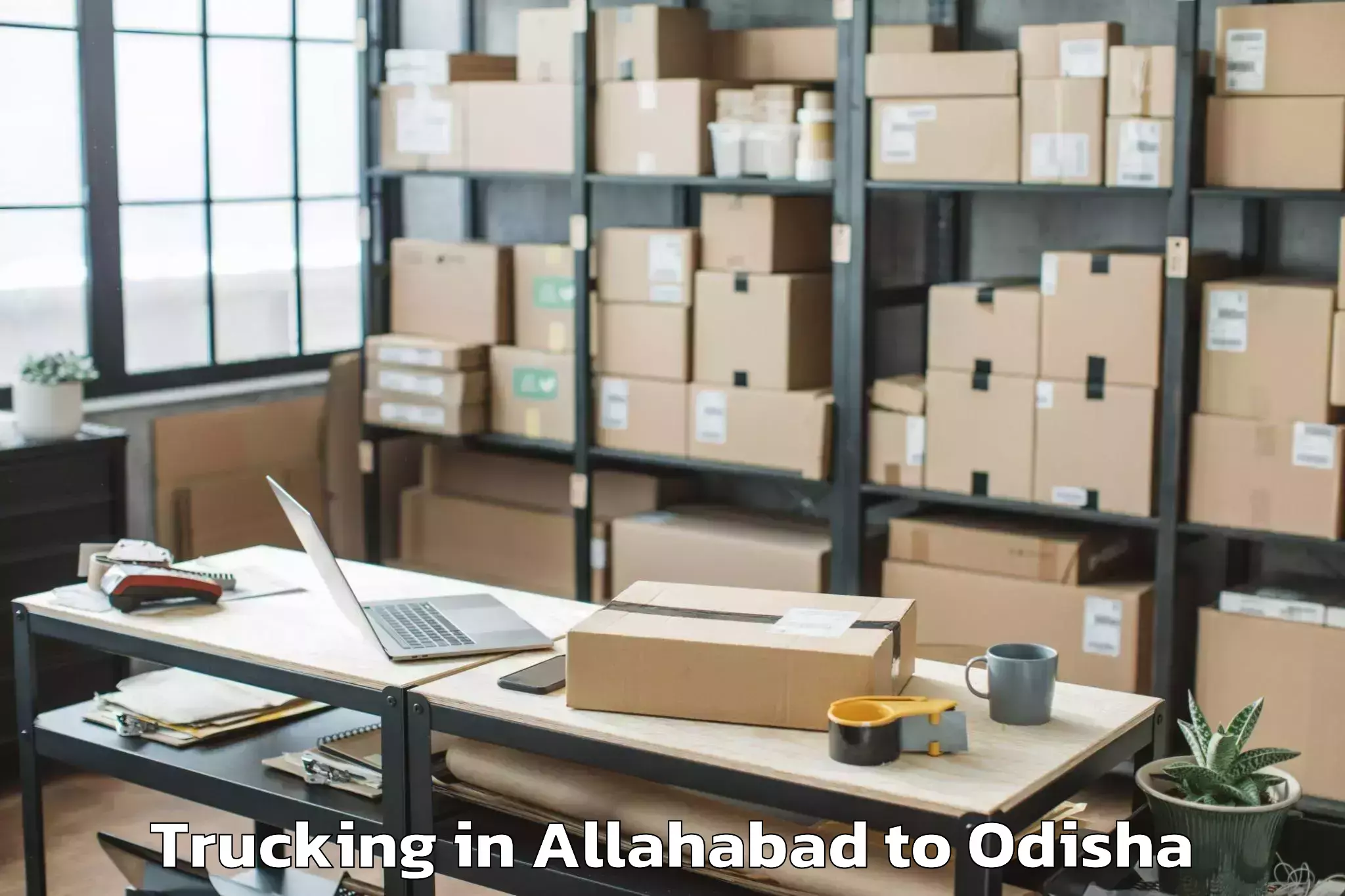 Top Allahabad to Mahulpalli Trucking Available